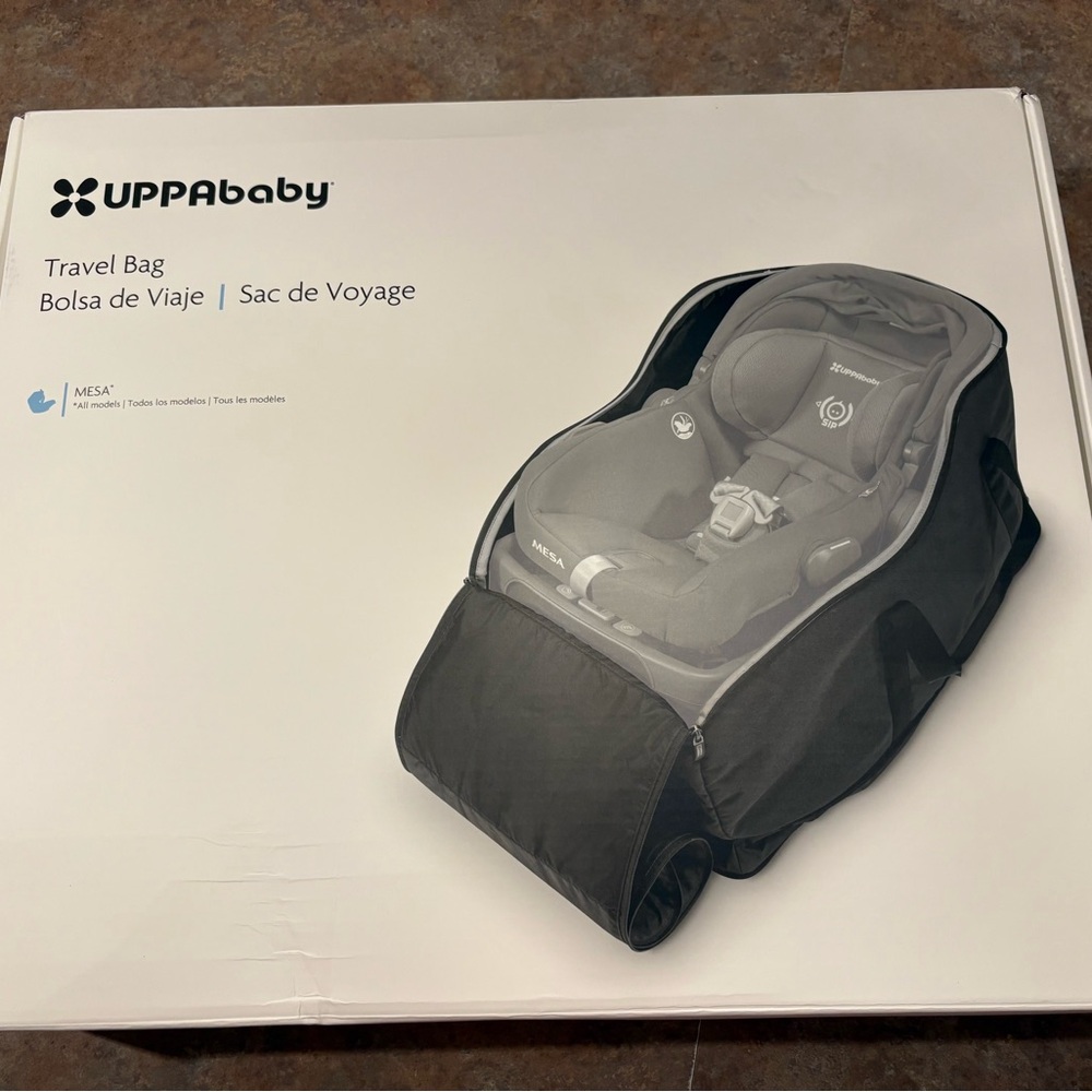 NWT UPPAbaby Black Travel Bag for Car Seat